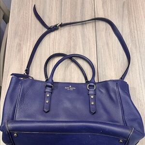 kate spade Deep Royal Blue Pebbled Leather Satchel